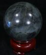 Flashy Labradorite Sphere - Great Color Play #32049-1
